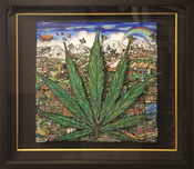 Charles Fazzino Artist Cannabis on My Mind